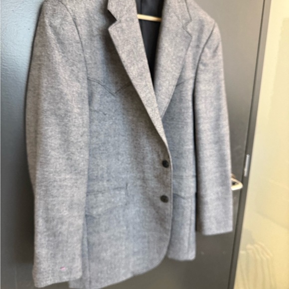 Circle S size 44R NWOT western/cowboy Vintage vibes gray blazer western accents - Picture 4 of 16